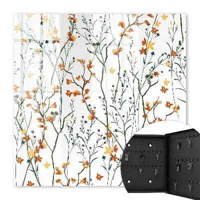 Blumenmuster auf weißem Hintergrund