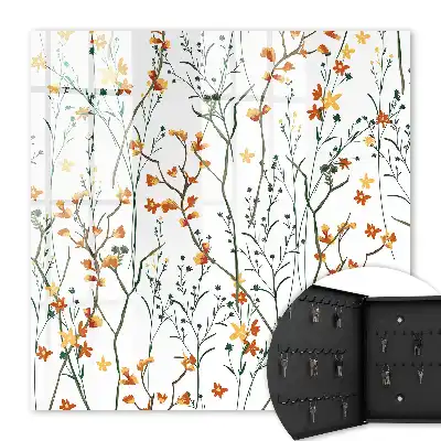 Blumenmuster auf weißem Hintergrund