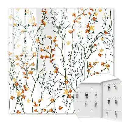Blumenmuster auf weißem Hintergrund