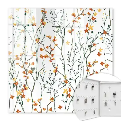 Blumenmuster auf weißem Hintergrund