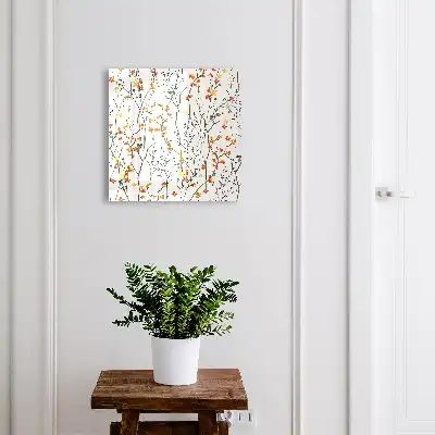 Blumenmuster auf weißem Hintergrund