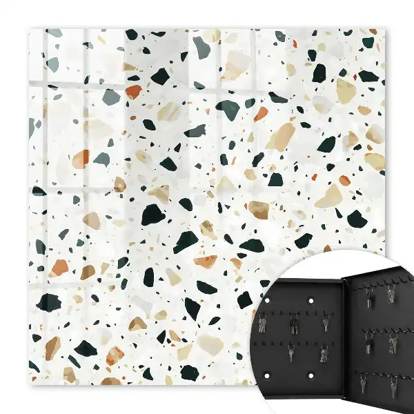 Terrazzo-Muster in natürlichen Farbtönen