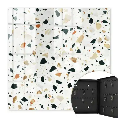 Terrazzo-Muster in natürlichen Farbtönen