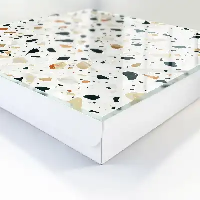 Terrazzo-Muster in natürlichen Farbtönen