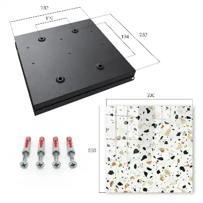 Terrazzo-Muster in natürlichen Farbtönen