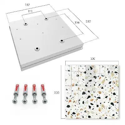 Terrazzo-Muster in natürlichen Farbtönen