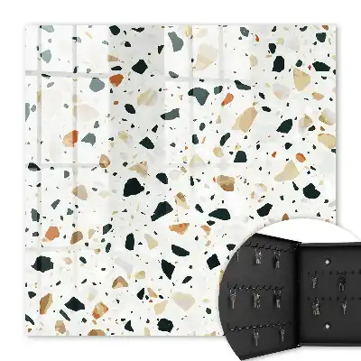 Terrazzo-Muster in natürlichen Farbtönen