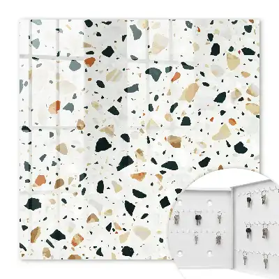 Terrazzo-Muster in natürlichen Farbtönen