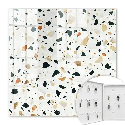 Terrazzo-Muster in natürlichen Farbtönen