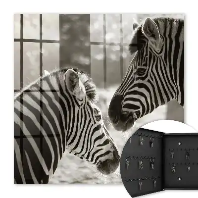 Zebras vereint in schwarz-weißer Harmonie