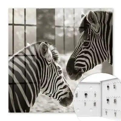 Zebras vereint in schwarz-weißer Harmonie