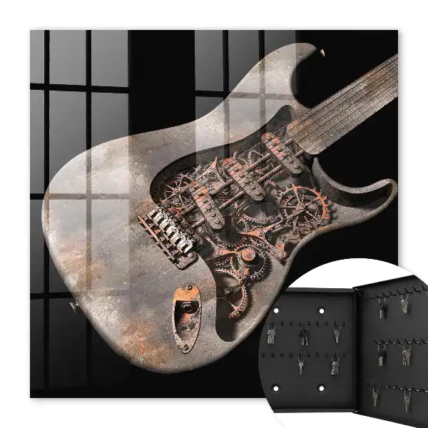 Mechanische Gitarre mit Zahnrädern und Getriebe