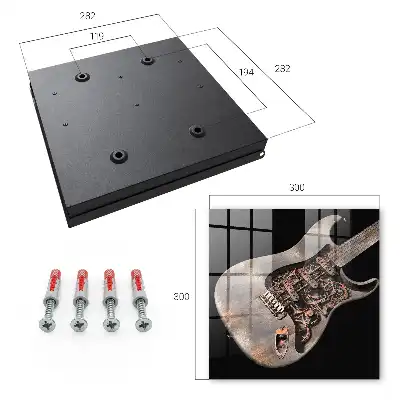 Mechanische Gitarre mit Zahnrädern und Getriebe