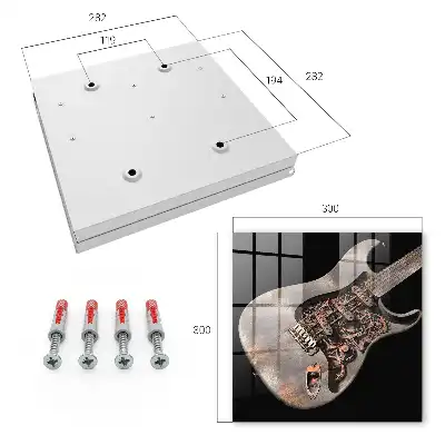 Mechanische Gitarre mit Zahnrädern und Getriebe