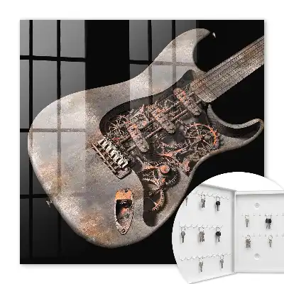 Mechanische Gitarre mit Zahnrädern und Getriebe