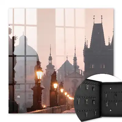 Historische Brücke bei Sonnenuntergang