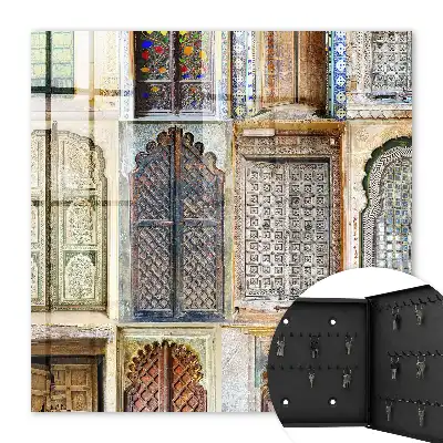 Bunte Fenster mit Akzenten