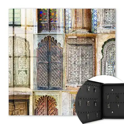 Bunte Fenster mit Akzenten