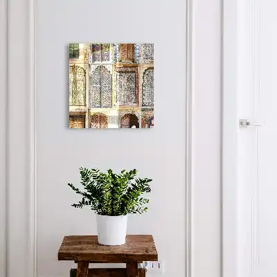 Bunte Fenster mit Akzenten