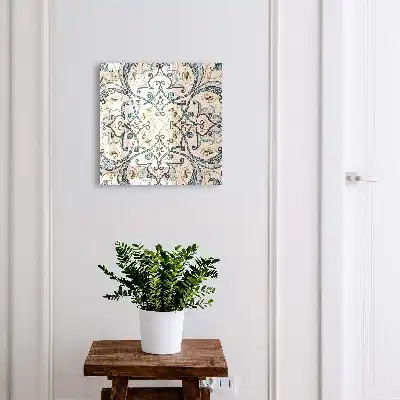 Türkisbeige Ornament