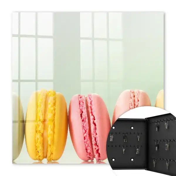 Farbenfrohe Köstlichkeiten vor pastellfarbenem Hintergrund