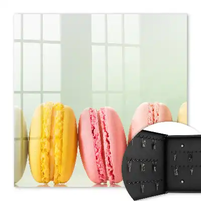 Farbenfrohe Köstlichkeiten vor pastellfarbenem Hintergrund