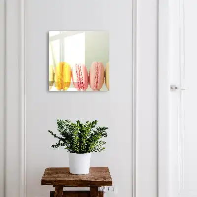 Farbenfrohe Köstlichkeiten vor pastellfarbenem Hintergrund