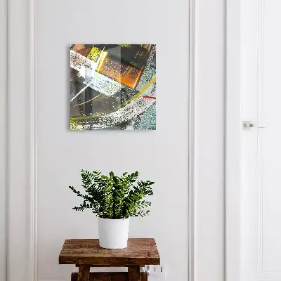 Ein farbenfroher Wirbel aus Farben und Formen