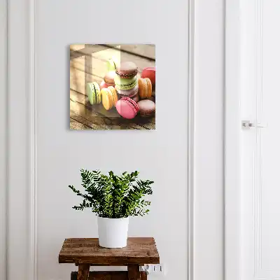 Bunte Süßigkeiten auf Holzgrund