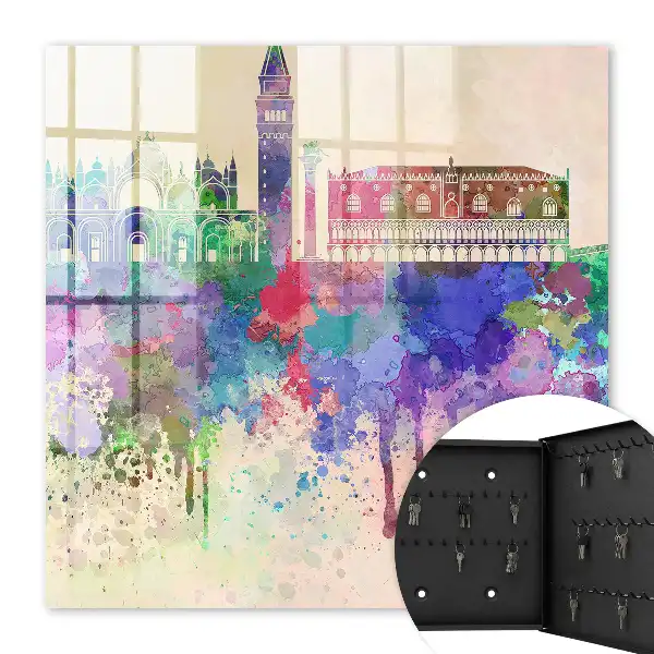 Urbanes Aquarell mit Flecken
