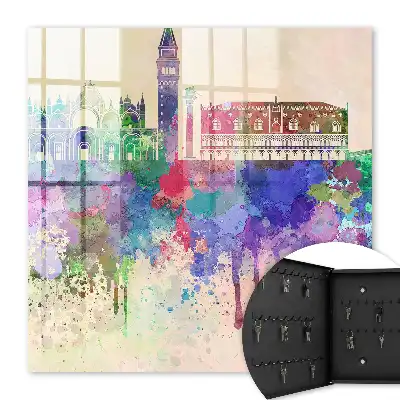 Urbanes Aquarell mit Flecken