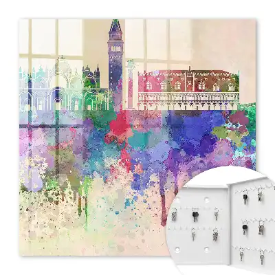 Urbanes Aquarell mit Flecken