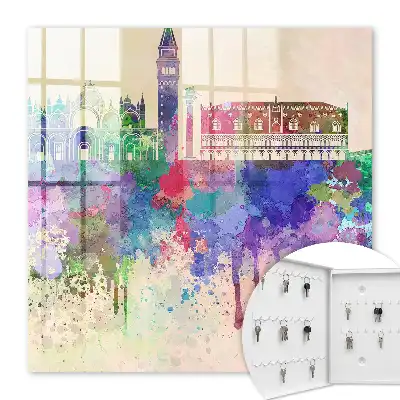 Urbanes Aquarell mit Flecken