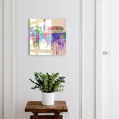 Urbanes Aquarell mit Flecken