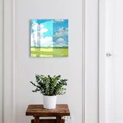 Eine sommerliche Landschaft, die Frische betont