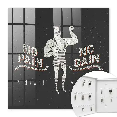Retro-Motivationsspruch für Kraftsportler