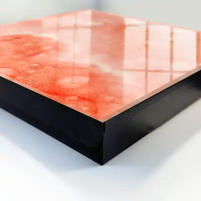 Orangefarbene Abstraktion im Hintergrund