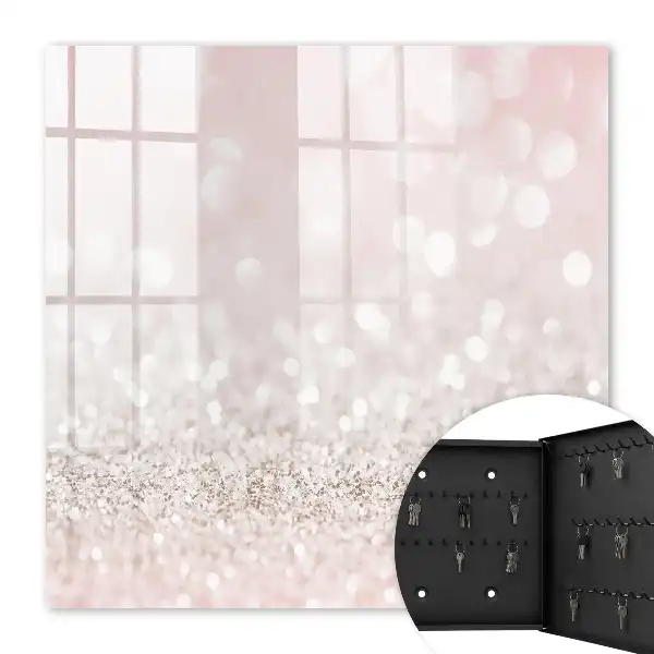 Romantisches Bokeh-Lichtspiel in Rosa und Weiß