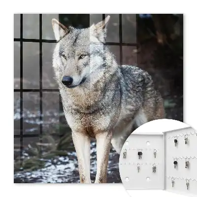 Ein Wolf in einem Wald voller Gegensätze
