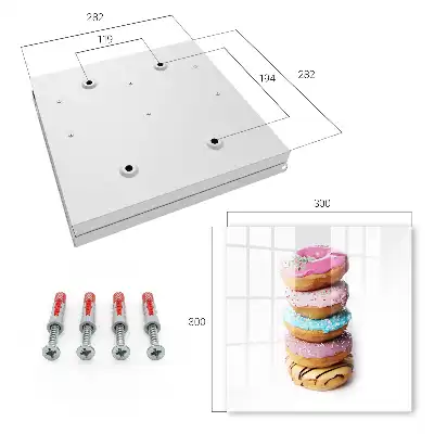 Bunte Donuts aus einer leckeren Komposition