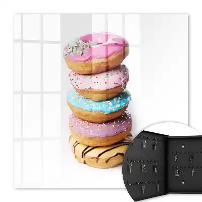 Bunte Donuts aus einer leckeren Komposition