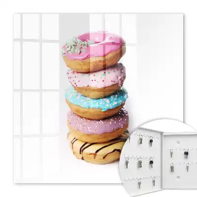 Bunte Donuts aus einer leckeren Komposition