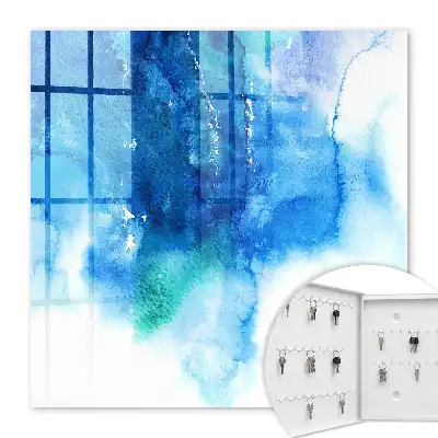 Blaue Wellen mit grünen Akzenten