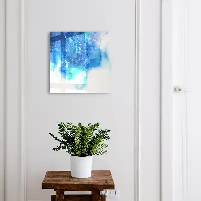 Blaue Wellen mit grünen Akzenten