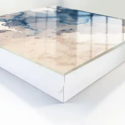 Aquarellflecken mit braunen Akzenten