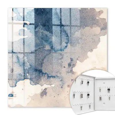 Aquarellflecken mit braunen Akzenten