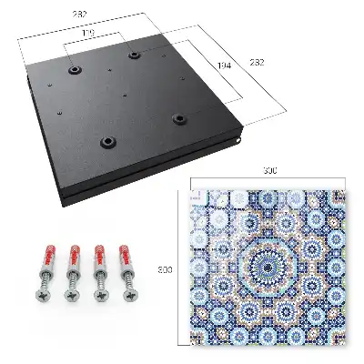 Orientalisches Mosaik in geometrischen Mustern