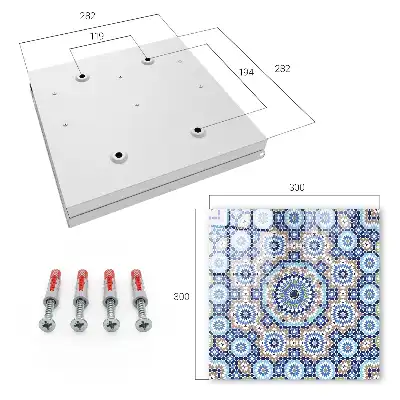 Orientalisches Mosaik in geometrischen Mustern