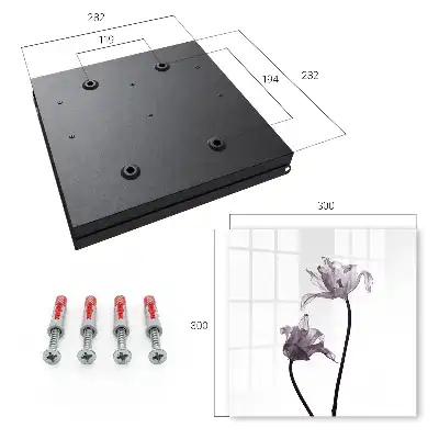Minimalistische Blumen vor hellem Hintergrund