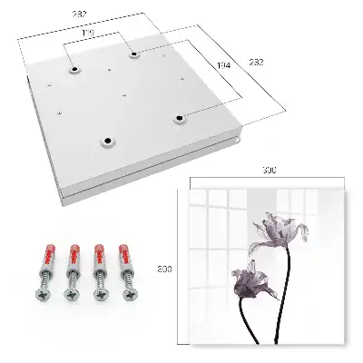 Minimalistische Blumen vor hellem Hintergrund